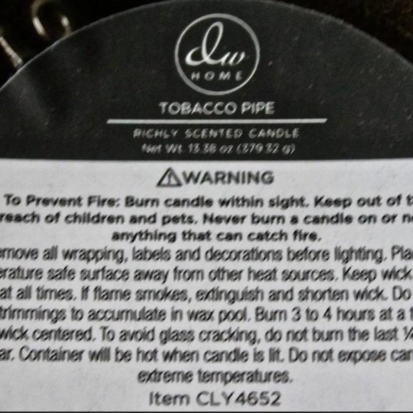 DW HOME CANDLE  FINEST ELIXIRS WOODEN WICK SCENTED NEW SOY WAX - Picture 3 of 3